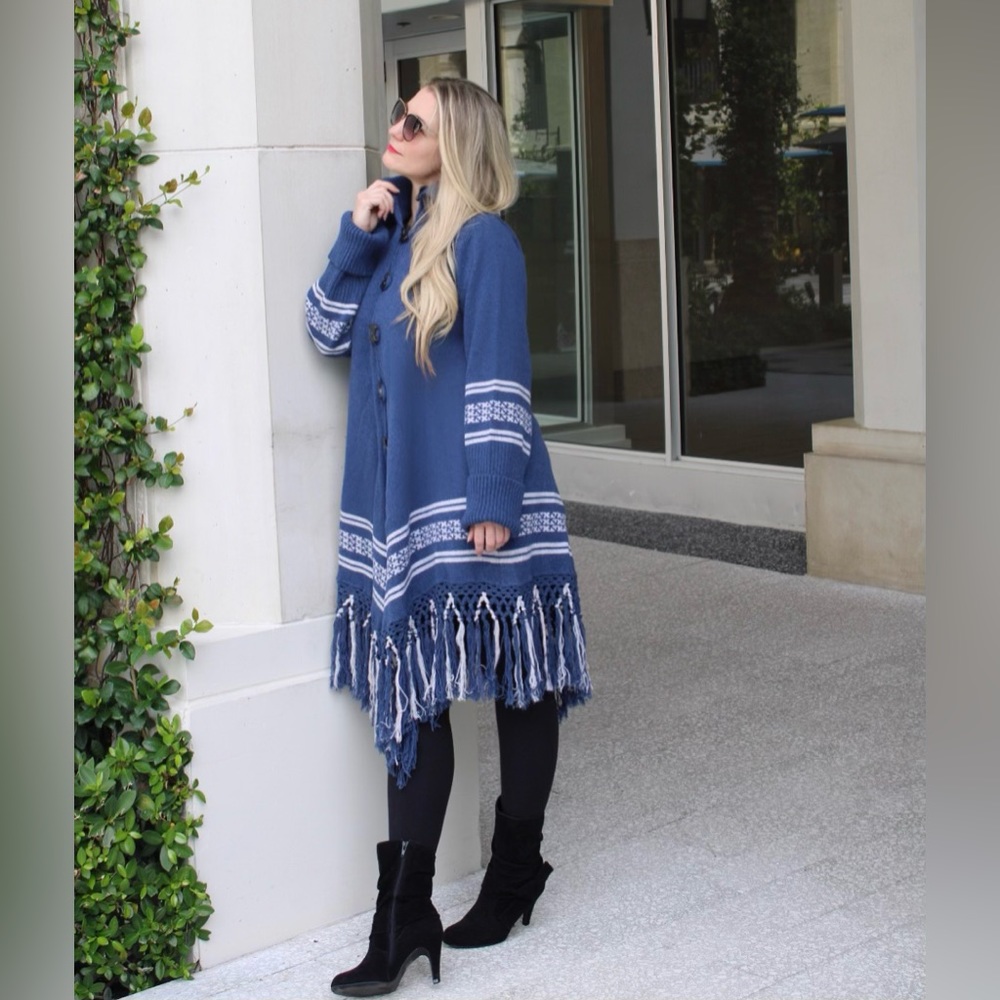 Button up poncho
